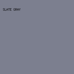 7C7F8F - Slate Gray color image preview