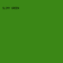 3B8716 - Slimy Green color image preview