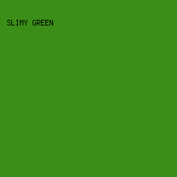 3B8E17 - Slimy Green color image preview