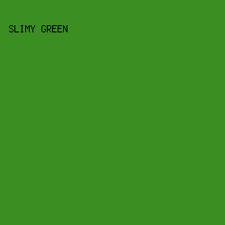 3B8E22 - Slimy Green color image preview