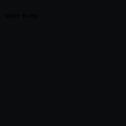 0B0C0E - Smoky Black color image preview