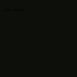0C0F0A - Smoky Black color image preview