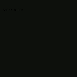 0D100C - Smoky Black color image preview