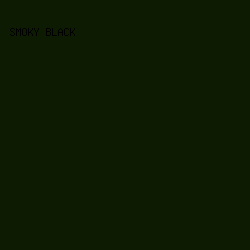 0D1B03 - Smoky Black color image preview