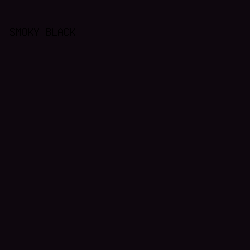 0E070E - Smoky Black color image preview
