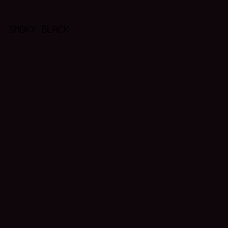 0F060B - Smoky Black color image preview