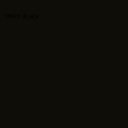 0F0D08 - Smoky Black color image preview