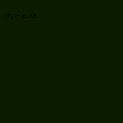 0b1b00 - Smoky Black color image preview