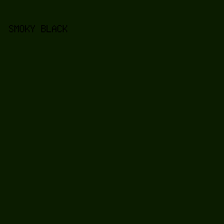 0b1c00 - Smoky Black color image preview