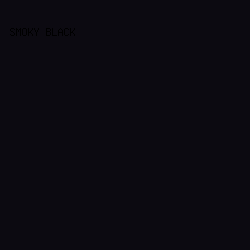 0c0a11 - Smoky Black color image preview