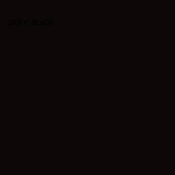 0d0807 - Smoky Black color image preview
