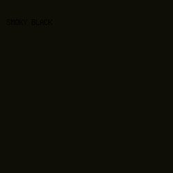 0e0e06 - Smoky Black color image preview