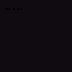 0f0b10 - Smoky Black color image preview