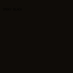 0f0c08 - Smoky Black color image preview