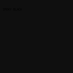 0f0f0f - Smoky Black color image preview