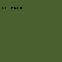 4A602F - Soldier Green color image preview