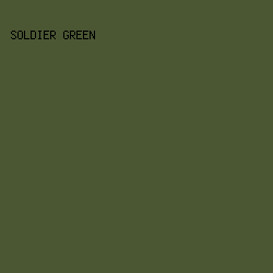 4B5633 - Soldier Green color image preview