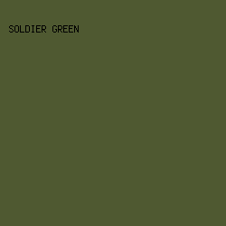 4F5931 - Soldier Green color image preview