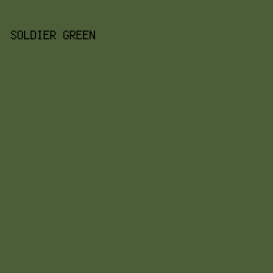4c5e37 - Soldier Green color image preview
