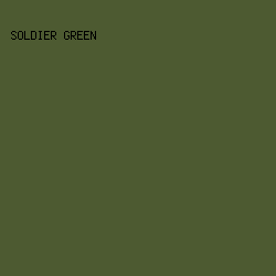 4d5a31 - Soldier Green color image preview