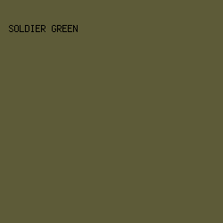 5d5b38 - Soldier Green color image preview