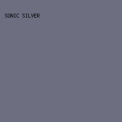 6D6E80 - Sonic Silver color image preview