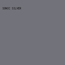 72727A - Sonic Silver color image preview