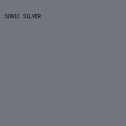 73757c - Sonic Silver color image preview