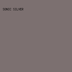 7C7070 - Sonic Silver color image preview