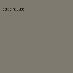 7F7A6F - Sonic Silver color image preview