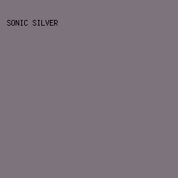 7c737d - Sonic Silver color image preview