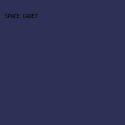 2C3054 - Space Cadet color image preview