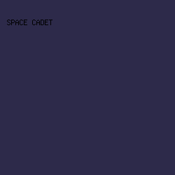 2D2A4A - Space Cadet color image preview