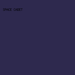 2E294E - Space Cadet color image preview