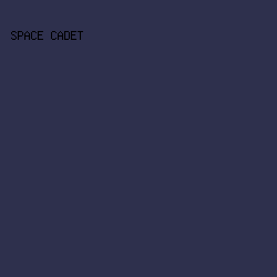 2E304D - Space Cadet color image preview
