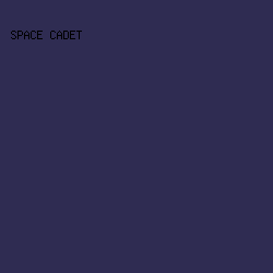 2F2C52 - Space Cadet color image preview