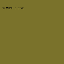 7A722B - Spanish Bistre color image preview