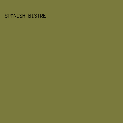 7a7a3d - Spanish Bistre color image preview