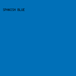0070B8 - Spanish Blue color image preview