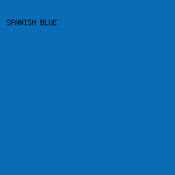 086cb7 - Spanish Blue color image preview