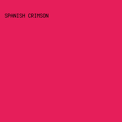 E61E5A - Spanish Crimson color image preview