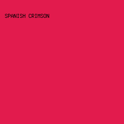 e21b4d - Spanish Crimson color image preview