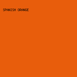 e85d0c - Spanish Orange color image preview