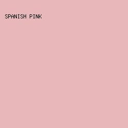 E8B7BA - Spanish Pink color image preview