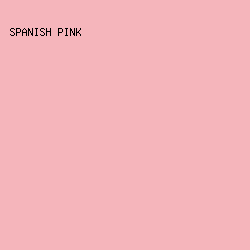 F5B5BB - Spanish Pink color image preview