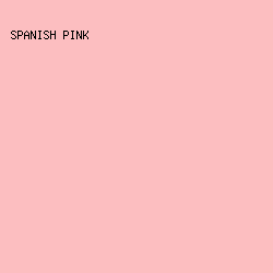 FCBEC0 - Spanish Pink color image preview