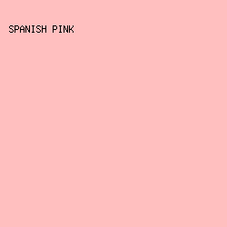 FFBFBF - Spanish Pink color image preview