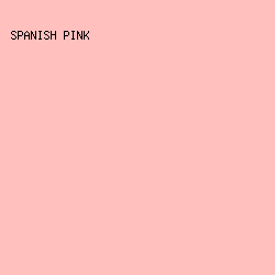 FFC0BE - Spanish Pink color image preview