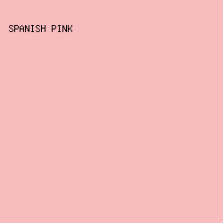f9bcbe - Spanish Pink color image preview