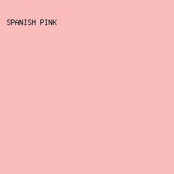 fbbdbb - Spanish Pink color image preview